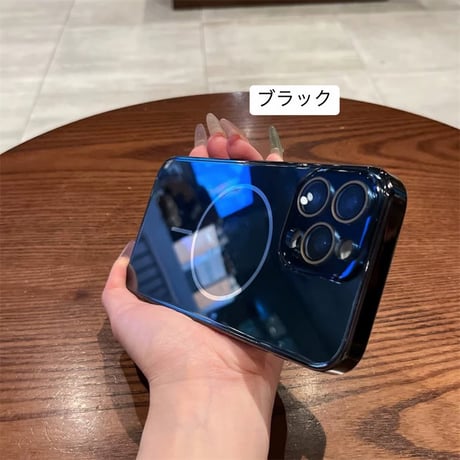 【お取り寄せ商品】iPhoneケース スマホケース iPhone16 iPhone15 iPhone14 シンプル メタリック MagSafe ワイヤレス充電 おしゃれ  L9570