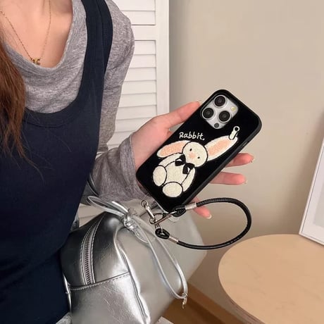 【お取り寄せ商品】iPhoneケース スマホケース iPhone16 iPhone15 iPhone14 かわいい キュート うさぎ L9156