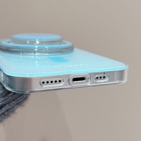 【お取り寄せ商品】iPhoneケース スマホケース iPhone15 iPhone14 マグネット グリップ付き Magsafe ワイヤレス充電 パステルカラー シンプル かわいい 韓国 L7915