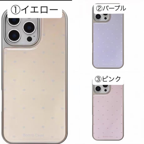 【お取り寄せ商品】iPhoneケース スマホケース iPhone16 iPhone15 iPhone14 大人女子 パステル 韓国 ハート 可愛い L9411