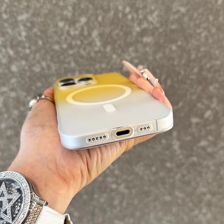 【お取り寄せ商品】iPhoneケース スマホケース iPhone16 iPhone15 iPhone14 magsafe シンプル グラデーション 可愛い M7079