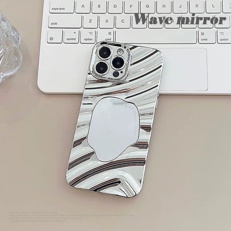 【お取り寄せ商品】iPhoneケース スマホケース iPhone15 iPhone14 ウェーブ ミラー L8356