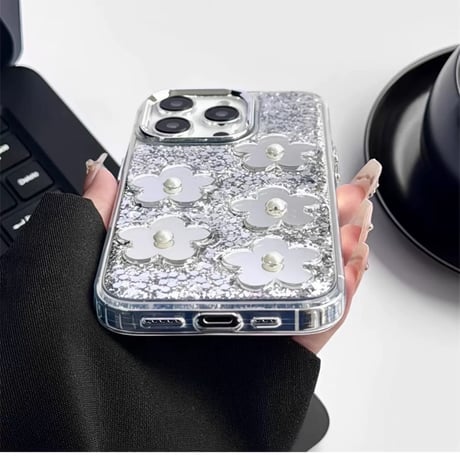 【お取り寄せ商品】iPhoneケース スマホケース iPhone15 iPhone14 デイジー ミラー キラキラ L8252