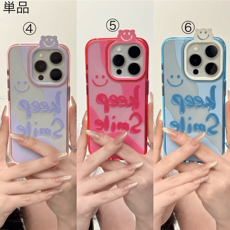 【お取り寄せ商品】iPhoneケース スマホケース iPhone14 keep Smile キャラクター L8945