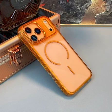 【お取り寄せ商品】iPhoneケース スマホケース iPhone17 iPhone16 iPhone15 大人可愛い magsafe シンプル クリア  メタリック M7095