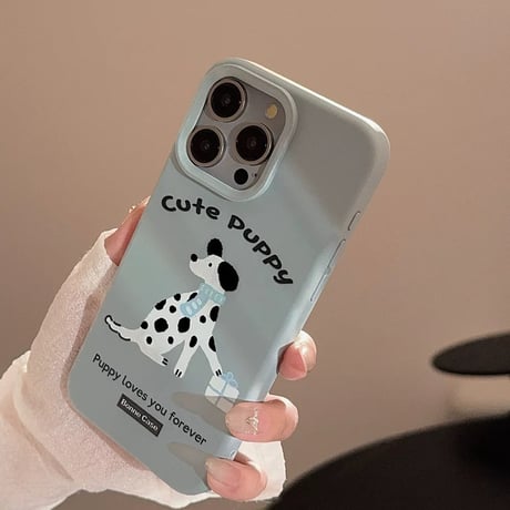 【お取り寄せ商品】iPhoneケース スマホケース iPhone16 iPhone15 iPhone14 かわいい シンプル 犬 L9144