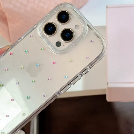 【お取り寄せ商品】iPhoneケース スマホケース iPhone16 iPhone15 iPhone14 カラフル ハンドストラップ クリアケース L9819