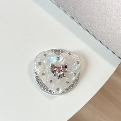 【お取り寄せ商品】magsafe グリップ 磁石 韓国 リボン おしゃれ 便利 可愛い M7163