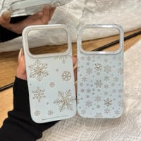【お取り寄せ商品】iPhoneケース スマホケース iPhone17 iPhone16 iPhone15 iPhone14 雪 冬 可愛い ラメ M7123