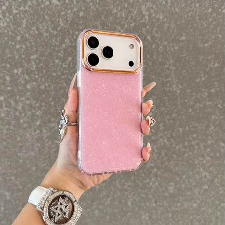 【お取り寄せ商品】iPhoneケース スマホケース iPhone17 iPhone16 iPhone15 シェル メタリック シンプル ラメ L9179