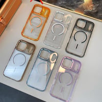 【お取り寄せ商品】iPhoneケース スマホケース iPhone17 iPhone16 iPhone15 大人可愛い magsafe シンプル クリア  メタリック M7095