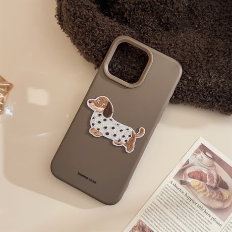 【お取り寄せ商品】iPhoneケース スマホケース iPhone16 iPhone15 iPhone14 かわいい くすみカラー 犬 L9218