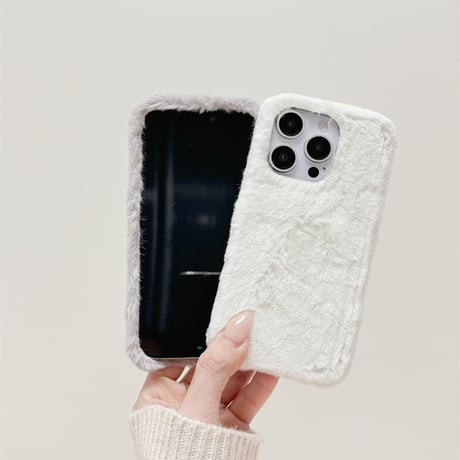 【お取り寄せ商品】iPhoneケース スマホケース iPhone16 iPhone15 iPhone14 かわいい キュート モコモコ L9133