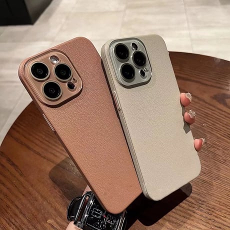 【お取り寄せ商品】iPhoneケース スマホケース iPhone15 iPhone16 レザー シンプル カメラレンズカバー M7040