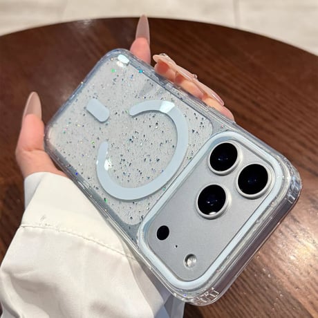 【お取り寄せ商品】iPhoneケース スマホケース iPhone17 iPhone16 iPhone15 シンプル ラメ magsafe シンプル M7102