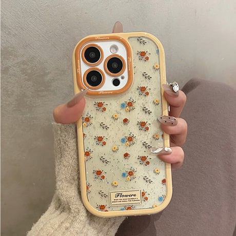 【お取り寄せ商品】iPhoneケース スマホケース iPhone16 iPhone15 iPhone14 大人可愛い クリームカラー 花柄 L9340