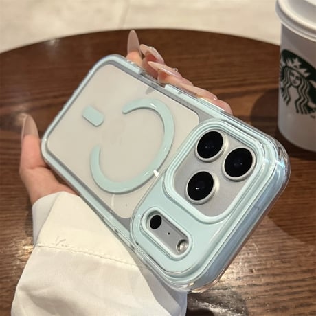 【お取り寄せ商品】iPhoneケース スマホケース iPhone17 iPhone16 iPhone15 iPhone14 magsafe シンプル 推し活 ミルキーカラー  M7159