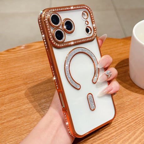 【お取り寄せ商品】iPhoneケース スマホケース iPhone17 iPhone16 magsafe 大人可愛い キラキラ M7072