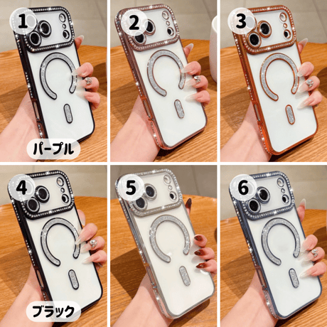 【お取り寄せ商品】iPhoneケース スマホケース iPhone17 iPhone16 magsafe 大人可愛い キラキラ M7072