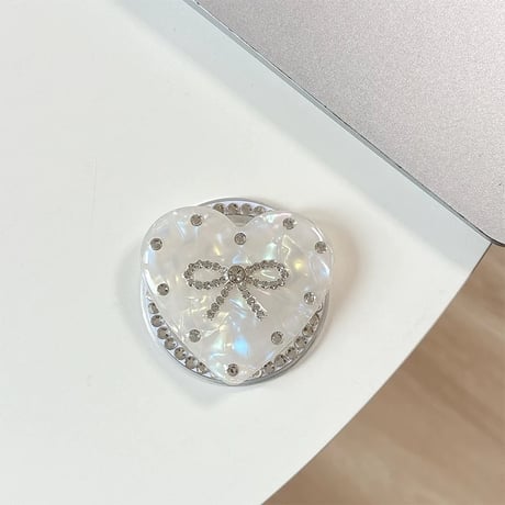【お取り寄せ商品】magsafe グリップ 磁石 韓国 リボン おしゃれ 便利 可愛い M7163