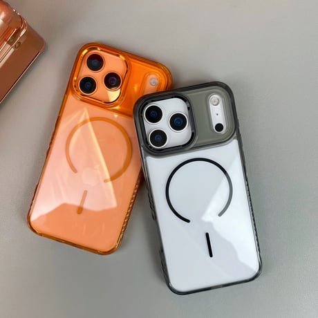 【お取り寄せ商品】iPhoneケース スマホケース iPhone17 iPhone16 iPhone15 大人可愛い magsafe シンプル クリア  メタリック M7095