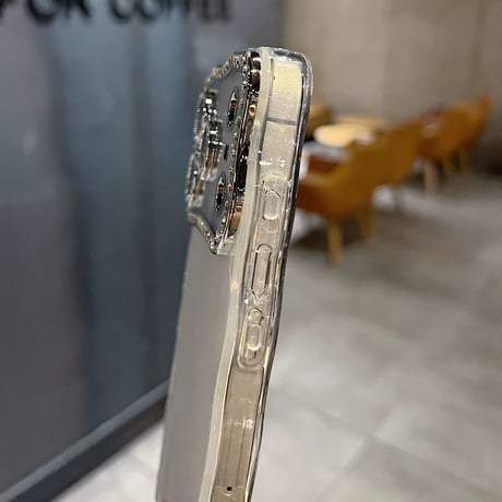 【お取り寄せ商品】iPhoneケース スマホケース iPhone17 iPhone16 iPhone15 シェル ストーン キラキラ ウェーブ M7104