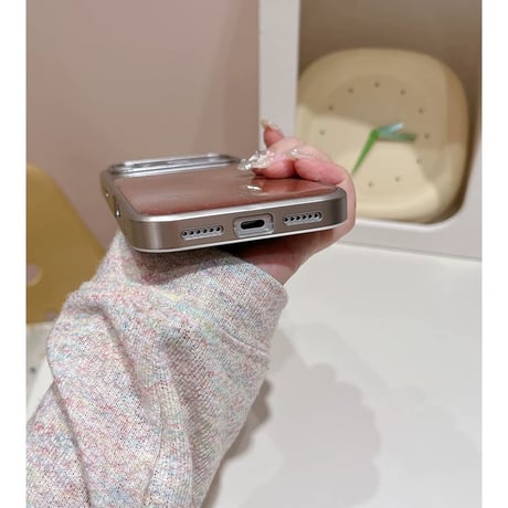 【お取り寄せ商品】iPho neケース スマホケース iPhone17 iPhone16 iPhone15 韓国 可愛い リボン ブラウン M7121