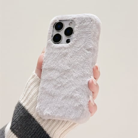 【お取り寄せ商品】iPhoneケース スマホケース iPhone16 iPhone15 iPhone14 かわいい キュート モコモコ L9133