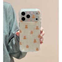 【お取り寄せ商品】iPhoneケース スマホケース iPhone17 iPhone16 iPhone15 韓国 クマ 可愛い M7151