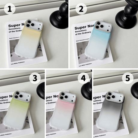 【お取り寄せ商品】iPhoneケース スマホケース iPhone16 iPhone15 iPhone14 シンプル ハーフクリア ストーン ウェーブ 可愛い 大人 M7094