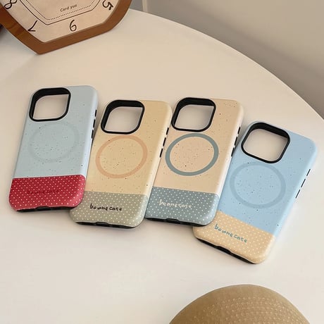 【お取り寄せ商品】iPhoneケース スマホケース iPhone17 iPhone15 iPhone14 magsafe 可愛い 韓国 くすみカラー L9170