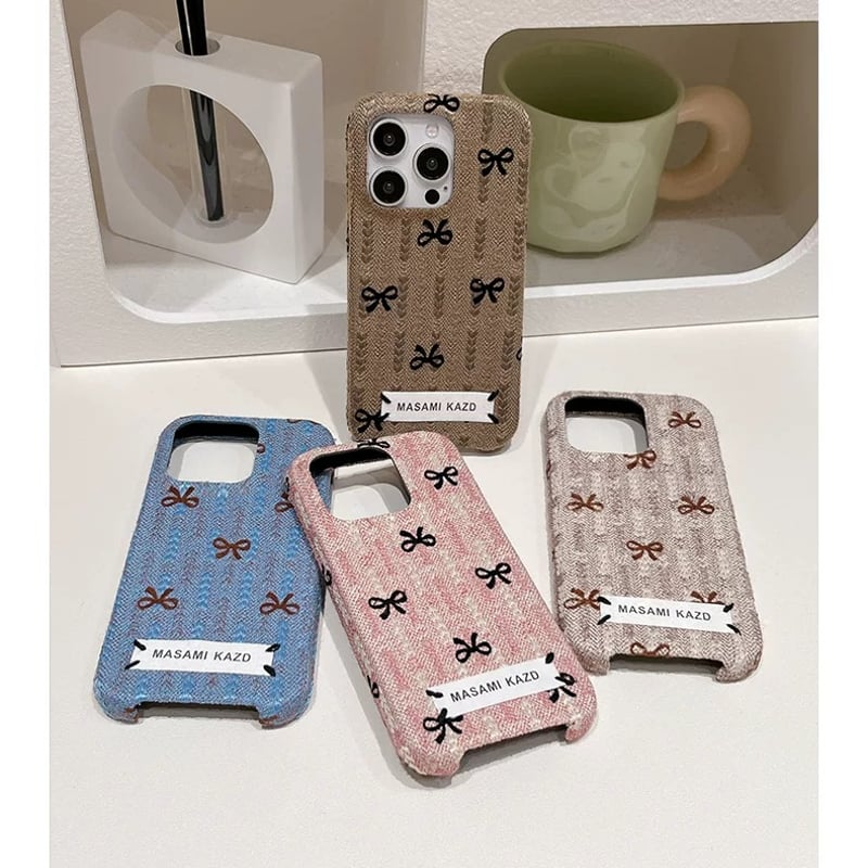 Dairich リボン付きiPhoneケースライトブルー　iPhone16 Dairich リボン付きiPhoneケースライトブルー iPhone16