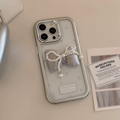 【お取り寄せ商品】iPhoneケース スマホケース iPhone15 iPhone14 ラブリー リボン かわいい L9004