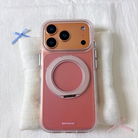 【お取り寄せ商品】iPhoneケース スマホケース iPhone17 iPhone16 iPhone15 magsafe 磁気 ワイヤレス ハーフクリア きれいめ 大人かわいい 韓国 M7175