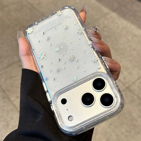 【お取り寄せ商品】iPhoneケース スマホケース iPhone17 iPhone16 iPhone15 韓国 可愛い 雪 ホワイト M7124
