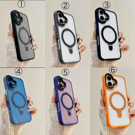 【お取り寄せ商品】iPhoneケース スマホケース iPhone16 iPhone15 iPhone14 クリア カラー スタンド L8963