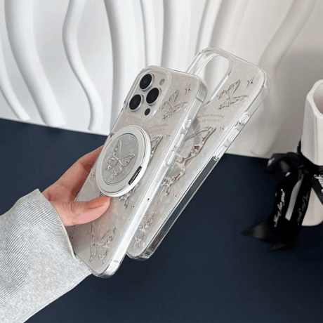 【お取り寄せ商品】iPhoneケース スマホケース iPhone16 iPhone15 iPhone14 きれいめ 大人女子 蝶々 MagSafe L9288