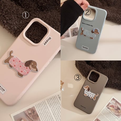 【お取り寄せ商品】iPhoneケース スマホケース iPhone16 iPhone15 iPhone14 かわいい くすみカラー 犬 L9218