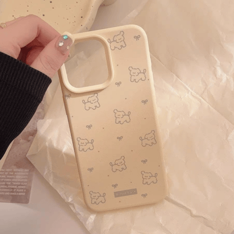 【お取り寄せ商品】iPhoneケース スマホケース iPhone15 iPhone14 犬 シンプル パステル L9010