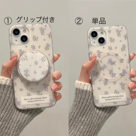 【お取り寄せ商品】iPhoneケース スマホケース iPhone16 iPhone15 iPhone14 かわいい 花柄 MagSafe 大人女子 韓国 L9283