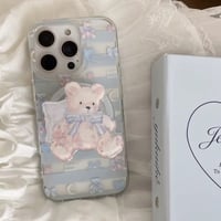【お取り寄せ商品】iPhoneケース スマホケース iPhone16 iPhone15 iPhone14 可愛い メルヘン ベアー くま MagSafe L9499