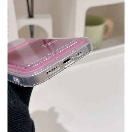 【お取り寄せ商品】iPhoneケース スマホケース iPhone15 iPhone14 ピンク グラデーション カード入れ L8926