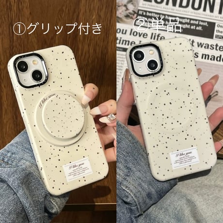 【お取り寄せ商品】iPhoneケース スマホケース iPhone16 iPhone15 iPhone14 大人可愛い 韓国 スプラッシュデザイン MagSafe L9341