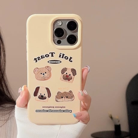 【お取り寄せ商品】iPhoneケース スマホケース iPhone16 iPhone15 iPhone14 かわいい キャラクター パン L9109