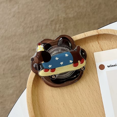 【お取り寄せ商品】magsafe グリップ 磁石 韓国 キャラクター 可愛い 犬 M7031