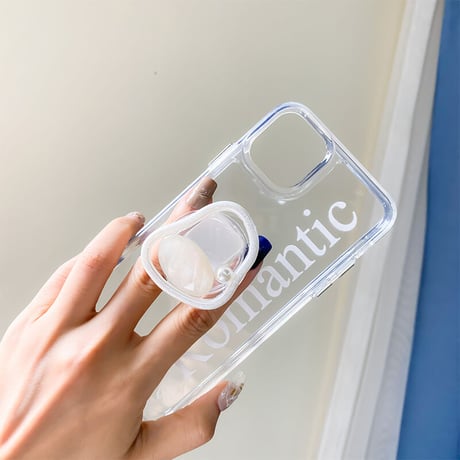 【お取り寄せ商品】iPhone グリップ パール ニュアンス 大人女子 落下防止 L5613