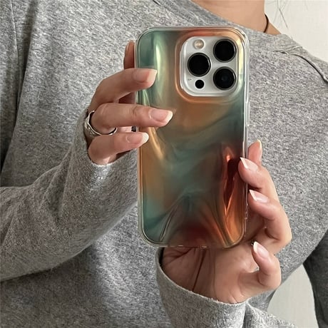 【お取り寄せ商品】iPhoneケース スマホケース iPhone17 iPhone16 iPhone15 大人可愛い 光沢 マーブル 秋冬 M8089
