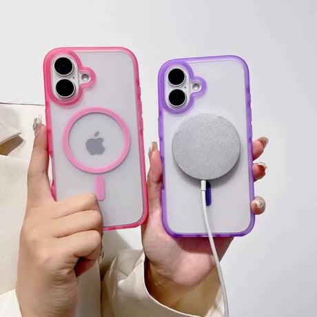 【お取り寄せ商品】iPhoneケース スマホケース iPhone16 iPhone15 iPhone14 シンプル フレームカラー MagSafe L9172
