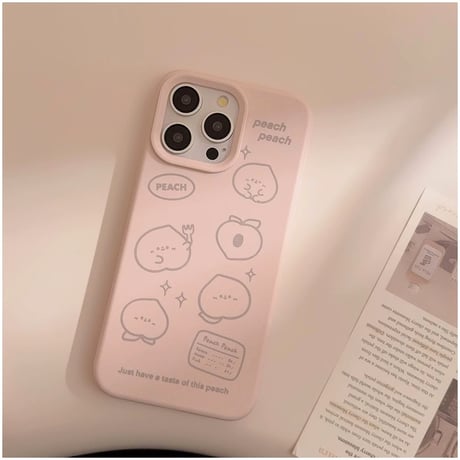【お取り寄せ商品】iPhoneケース スマホケース iPhone15 iPhone14 シンプル かわいい ピーチ L9020