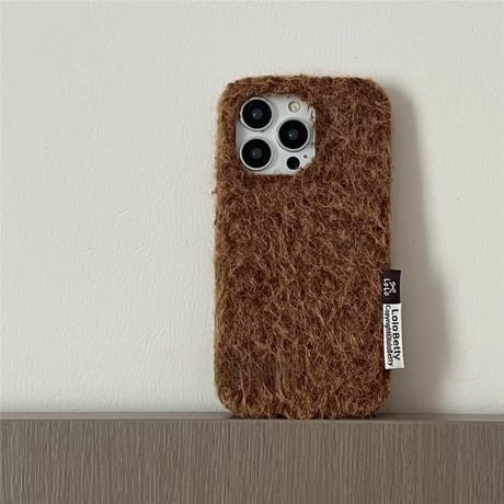 【お取り寄せ商品】iPhoneケース スマホケース iPhone17 iPhone16 iPhone15 大人可愛い もこもこ シンプル 秋冬 M7126